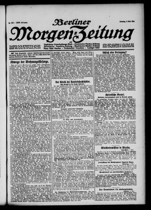Berliner Morgen-Zeitung on May 3, 1914