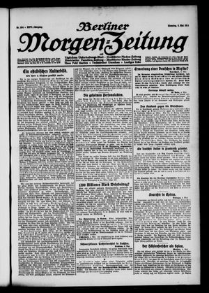 Berliner Morgen-Zeitung vom 05.05.1914