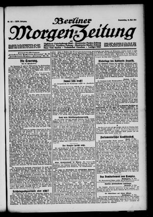 Berliner Morgen-Zeitung vom 14.05.1914