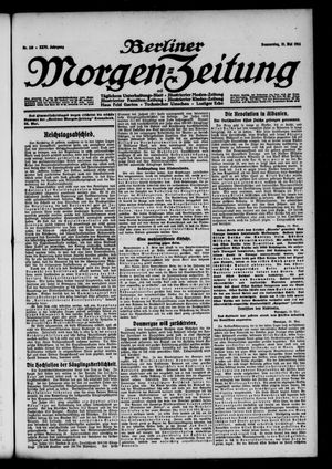 Berliner Morgen-Zeitung vom 21.05.1914
