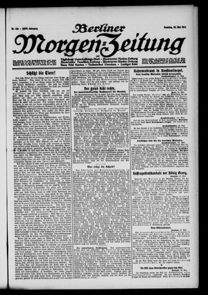 Berliner Morgen-Zeitung vom 24.05.1914