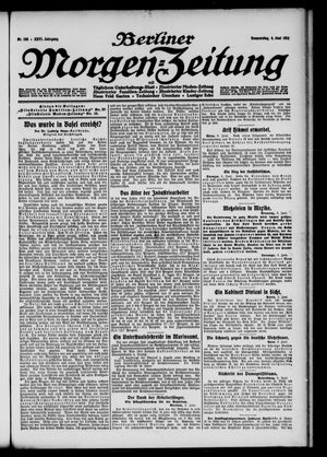 Berliner Morgen-Zeitung vom 04.06.1914