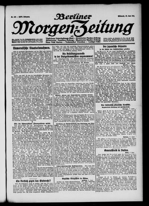 Berliner Morgen-Zeitung vom 10.06.1914