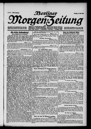 Berliner Morgen-Zeitung vom 14.06.1914