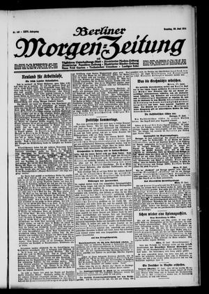 Berliner Morgen-Zeitung vom 28.06.1914