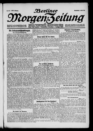 Berliner Morgen-Zeitung vom 04.07.1914