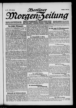 Berliner Morgen-Zeitung vom 05.07.1914