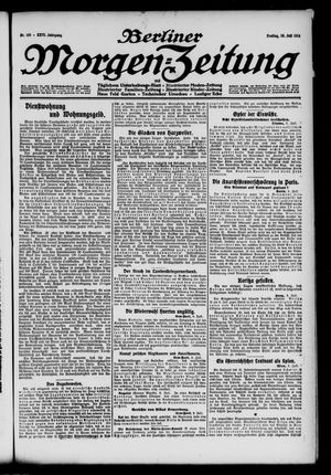 Berliner Morgen-Zeitung vom 10.07.1914