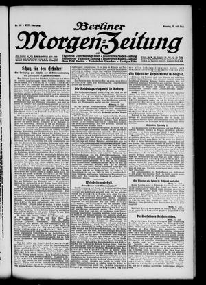 Berliner Morgen-Zeitung vom 12.07.1914