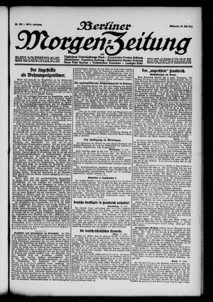Berliner Morgen-Zeitung vom 15.07.1914