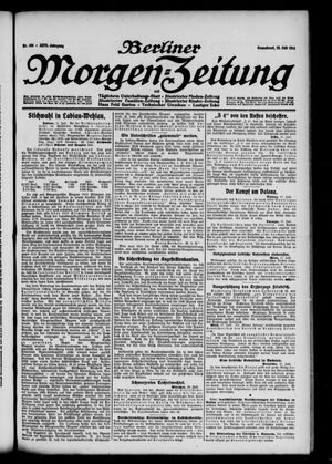 Berliner Morgen-Zeitung vom 18.07.1914