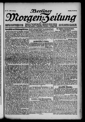 Berliner Morgen-Zeitung vom 19.07.1914