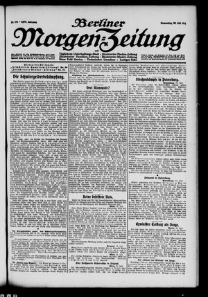 Berliner Morgen-Zeitung vom 23.07.1914