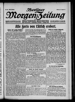 Berliner Morgen-Zeitung vom 19.08.1914