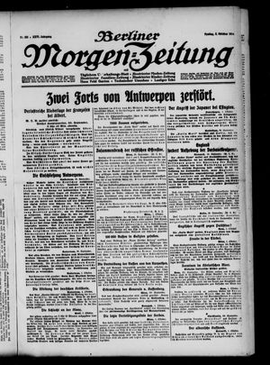 Berliner Morgen-Zeitung vom 02.10.1914