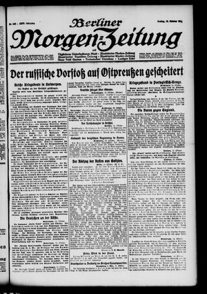 Berliner Morgen-Zeitung vom 16.10.1914