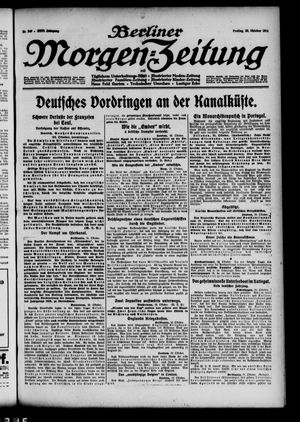 Berliner Morgen-Zeitung vom 23.10.1914