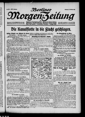 Berliner Morgen-Zeitung vom 27.10.1914