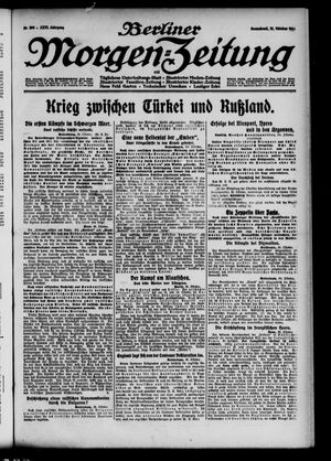 Berliner Morgen-Zeitung vom 31.10.1914