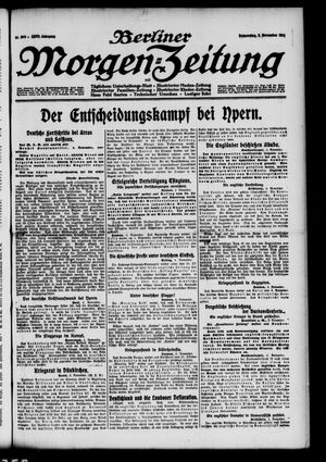 Berliner Morgen-Zeitung vom 05.11.1914