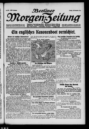 Berliner Morgen-Zeitung vom 13.11.1914