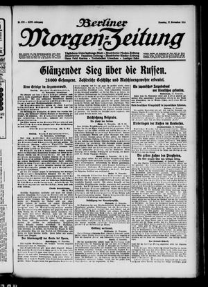 Berliner Morgen-Zeitung vom 17.11.1914