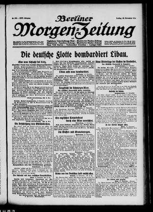 Berliner Morgen-Zeitung vom 20.11.1914