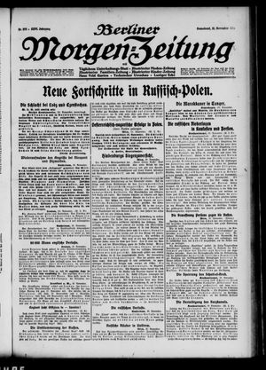 Berliner Morgen-Zeitung vom 21.11.1914