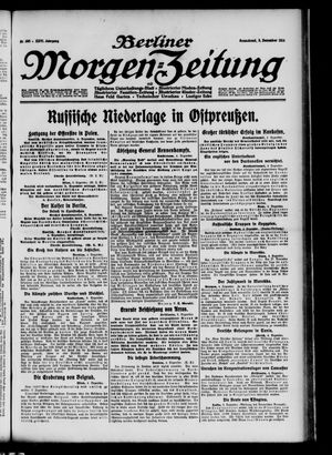 Berliner Morgen-Zeitung vom 05.12.1914