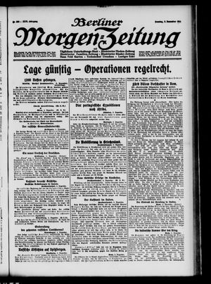 Berliner Morgen-Zeitung vom 06.12.1914