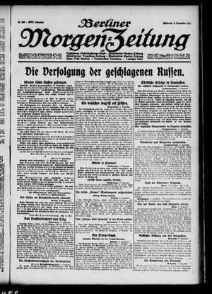 Berliner Morgen-Zeitung vom 09.12.1914