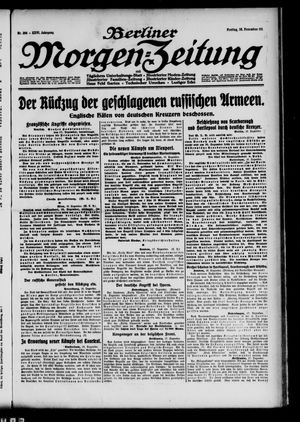 Berliner Morgen-Zeitung vom 18.12.1914