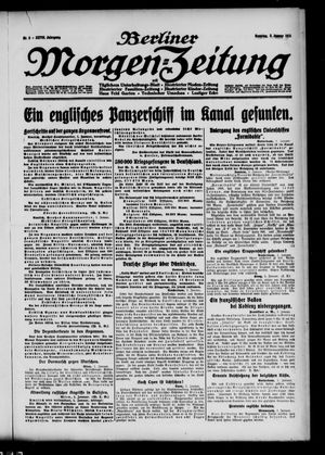 Berliner Morgenzeitung vom 03.01.1915