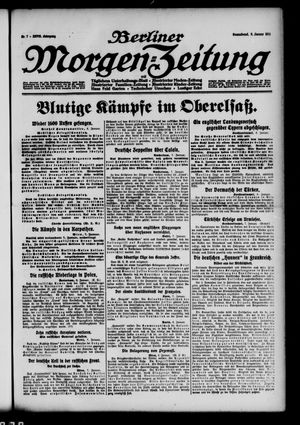 Berliner Morgenzeitung vom 09.01.1915