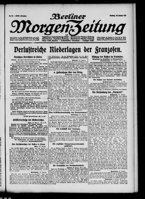 Berliner Morgen-Zeitung on Jan 24, 1915