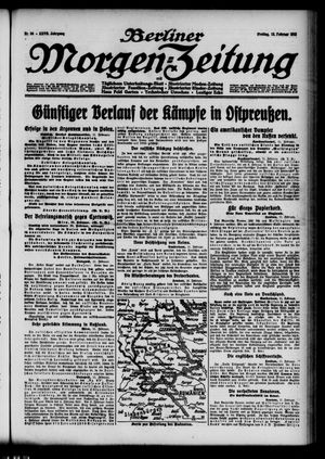 Berliner Morgenzeitung vom 12.02.1915