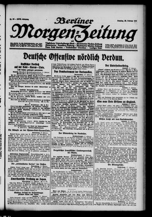 Berliner Morgen-Zeitung on Feb 28, 1915