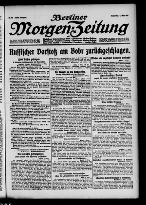 Berliner Morgenzeitung vom 04.03.1915