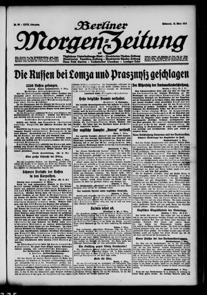 Berliner Morgenzeitung vom 10.03.1915