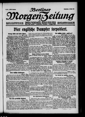 Berliner Morgenzeitung vom 11.03.1915