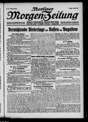 Berliner Morgen-Zeitung vom 12.03.1915