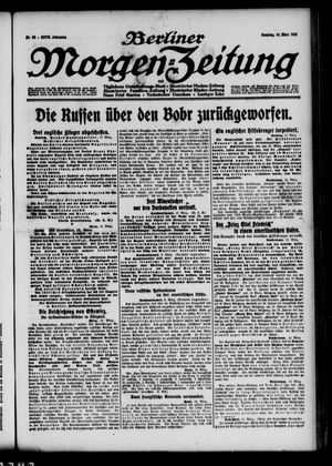 Berliner Morgenzeitung vom 14.03.1915