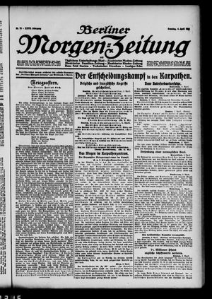 Berliner Morgen-Zeitung vom 04.04.1915