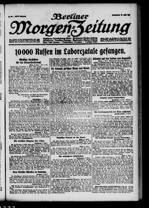 Berliner Morgen-Zeitung vom 10.04.1915