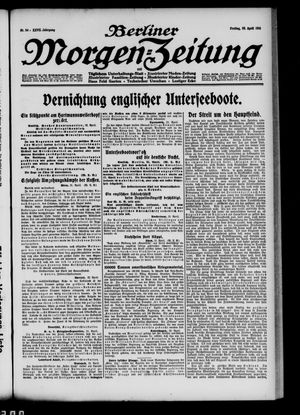 Berliner Morgen-Zeitung on Apr 23, 1915
