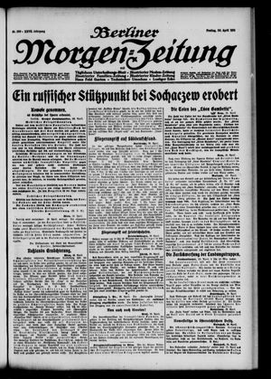 Berliner Morgen-Zeitung vom 30.04.1915