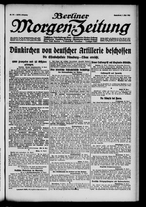 Berliner Morgen-Zeitung vom 01.05.1915