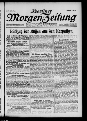 Berliner Morgen-Zeitung vom 08.05.1915