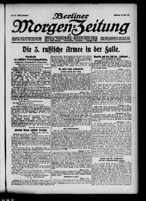 Berliner Morgen-Zeitung vom 12.05.1915