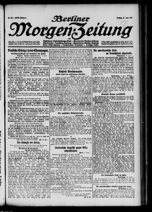 Berliner Morgen-Zeitung vom 11.06.1915